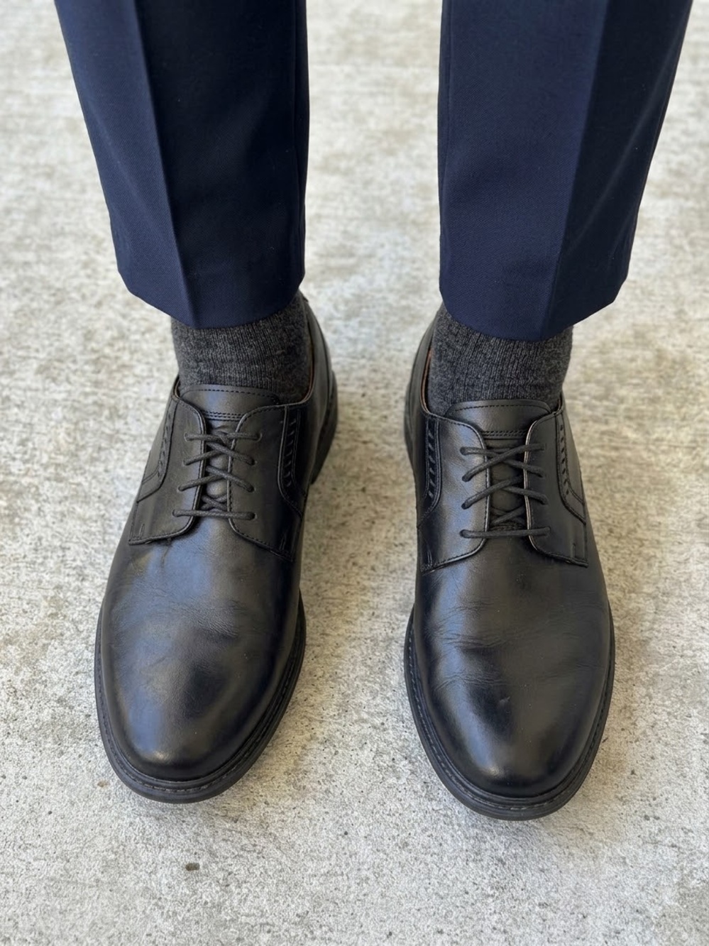 Clarks Atticus Lace Leather Derby Shoes Black US 9.5